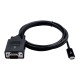 V7 V7UCVGA-2M VGA (D-Sub) USB Tipo C Negro